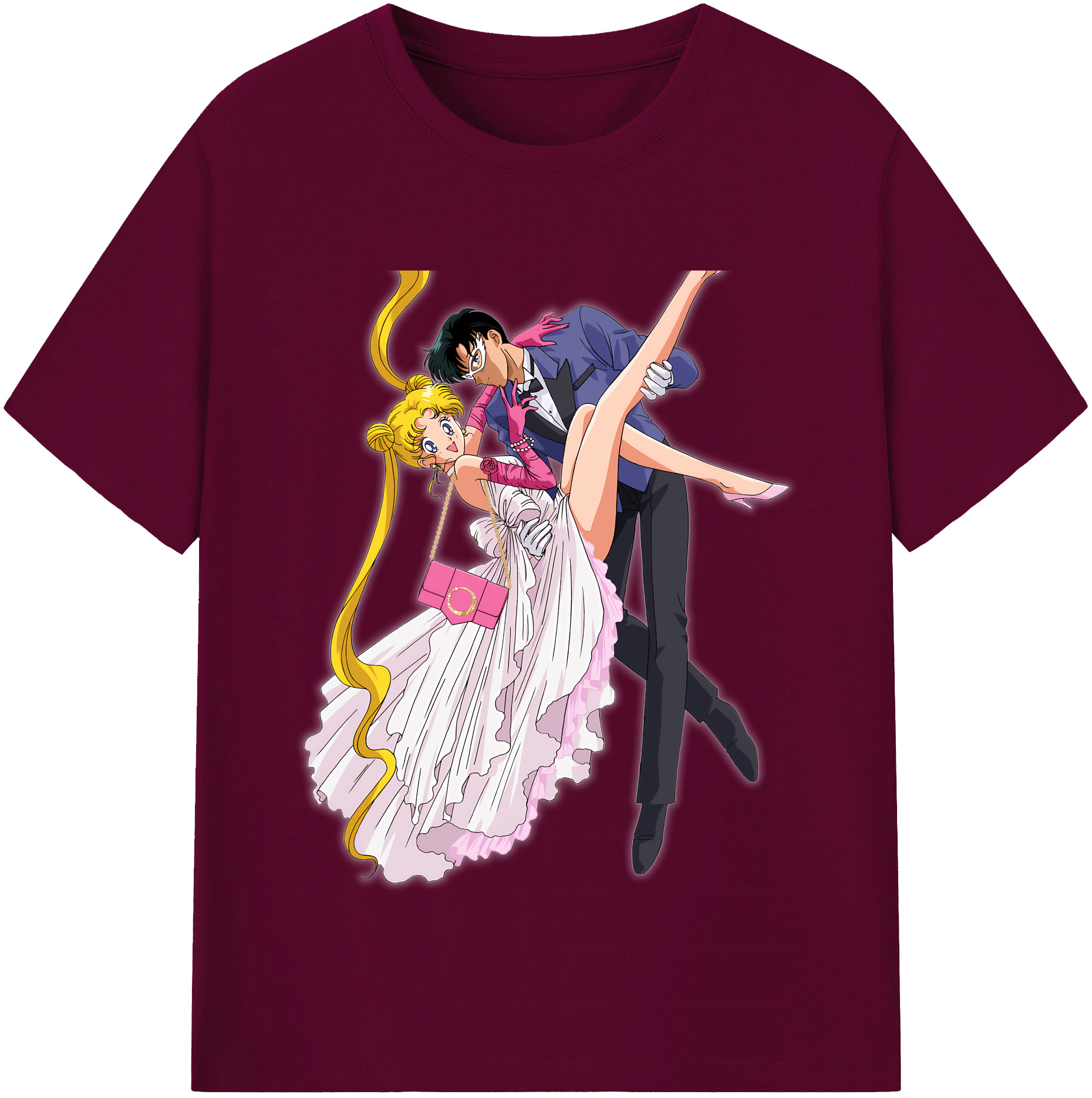 （画像用） 美少女戦士セーラームーン 愛野 美奈子 あいの みなこ Sailor Moon Aino Minako レディースカジュアルプリントTシャツ（綿100％）